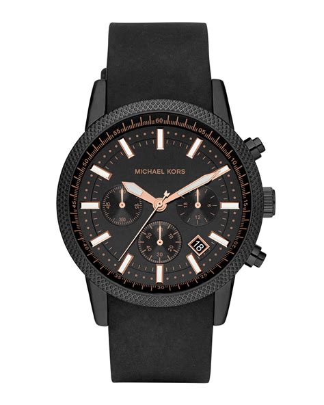 michael kors men's watches black